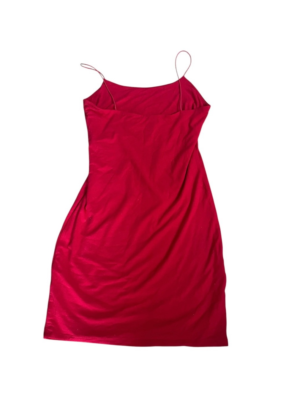 Wilfred Free Aritzia Tomato Red Strappy Trending Y2K Tiny Dress Mini Bodycon Fit - Picture 3 of 10